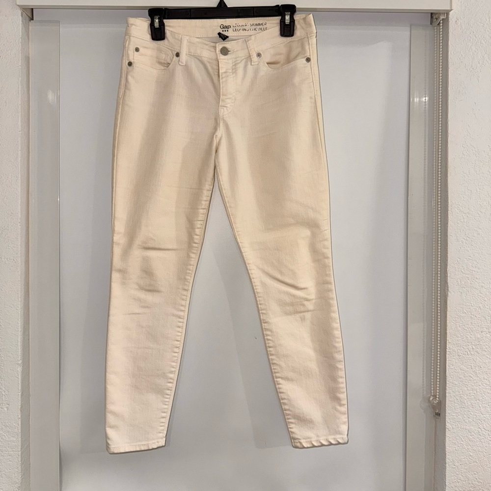 Gap High-Rise Off-White Skinny Jeans - Size 6/28